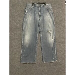 Mens Size 36x30 Polo Ralph Lauren Classic Fit Paint Splatter Jeans Distressed